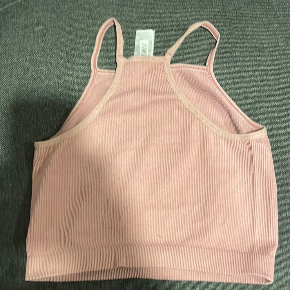 Pink Ribbed Tank Top - Picture 3 of 3
